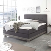 Hasena Boxspringbett Pronto Boston 160x200 Kunstleder pronto brown 325 Base Akazie Vintage brown 62