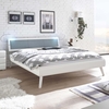 Hasena Holzbett Top-Line Prestige 18 Nuetta Arona Masi Weiss 180x200 ohne Lampen