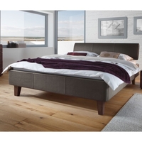 Hasena Polsterbett Dream-Line Ciara Elipsa Juve 140x220 Echtleder Real moro 508