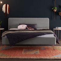Hasena Polsterbett Dream-Line Ciara Mars Fasio stone 200x220 Stoff Shine stone 685