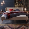Hasena Polsterbett Dream-Line Sole Boga Tondo 160x220 Echtleder Real creta 507