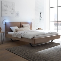 Hasena Polsterbett Dream-Line Sole Siena Slid 160x200 1x Lampen (2er Set) Stoff Boston bean 651