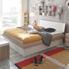 Hasena Soft-Line Holzbett Noble 14 Gabo Practico-Box Eiche sägerauh natur Nachbildung 160x220