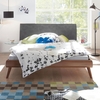 Hasena Soft-Line Holzbett Noble 14 Ripo Masi Walnuss Nachbildung 090x190 ohne Nachttisch