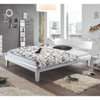 Hasena Soft-Line Holzbett Noble 14 Spyd Juve Weiss 090x200 ohne Lampen