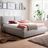 Meise Möbel Polsterbett Atesio mit Bettkasten,  Lattenrost und Matratze Hellgrau 180x200 7 Zonen TTFK (21 cm) H2/H3
