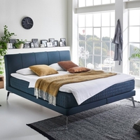 Minimum Collection Boxspringbett Nightflight Mantra Petrol 140x200 H3 ohne Topper Glatt