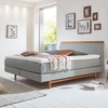 Minimum Collection Boxspringbett Woody Ming Plus Silver 180x200 H2+H3 ohne Topper Tic-Tac Steppung