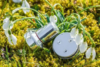 Trinkwasser-Wirbler "Trinity" In Silber Frische,  Kreativität & Stabilität