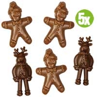 Dental-Weihnachtssnack Elch & Honigkuchenmann