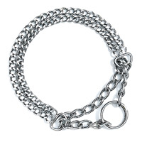 Doppelhalskette,  verchromt