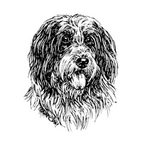 Emaille-Schild-Text:"Hier wache ich!"