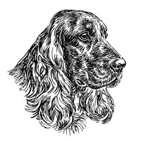 Emaille-Schild-Text:"Hier wache ich!"