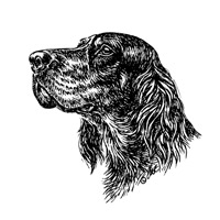 Emaille-Schild-Text:"Hier wache ich!"