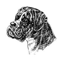 Esser-Warnschild "Hier wache ich" Größe 12, 5 x 14, 5 cm mit Motiv