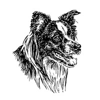 Esser-Warnschild "Hier wache ich" Größe 12, 5 x 14, 5 cm mit Motiv