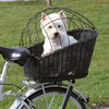 Großer Weiden-Fahrradkorb,  inkl. Kissen