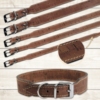 Kork-Halsband - Kastanie