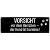 Warnschild - Aluverbund,  Vorsicht vor dem Herrchen. .