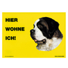 Warnschild "Hier wohne ich"
