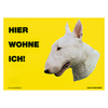 Warnschild "Hier wohne ich"