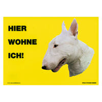 Warnschild "Hier wohne ich"