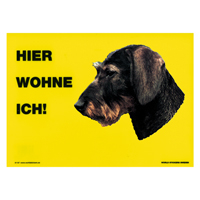 Warnschild "Hier wohne ich"