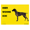 Warnschild "Hier wohne ich"
