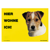 Warnschild "Hier wohne ich"
