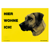 Warnschild "Hier wohne ich"
