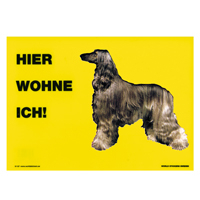 Warnschild "Hier wohne ich"