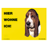 Warnschild "Hier wohne ich"