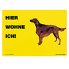 Warnschild "Hier wohne ich"