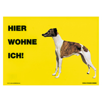 Warnschild "Hier wohne ich"