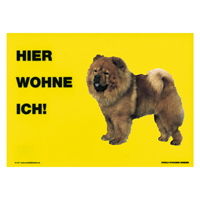 Warnschild "Hier wohne ich"