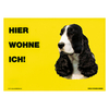 Warnschild "Hier wohne ich"