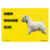 Warnschild "Hier wohne ich"