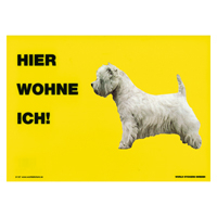 Warnschild "Hier wohne ich"