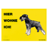Warnschild "Hier wohne ich"