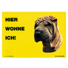 Warnschild "Hier wohne ich"