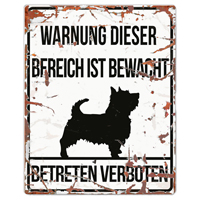 Warnschild "Terrier"