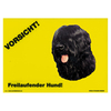 Warnschild "Vorsicht freilaufender Hund"