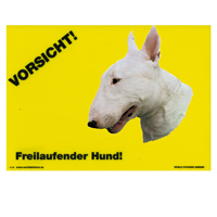 Warnschild "Vorsicht freilaufender Hund"