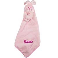 Welpen-Schmusy Hase,  bestickt mit dem Namen Ihres Hundes!