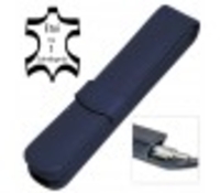 Lederetui Classic Blue