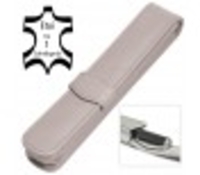 Lederetui Classic Light Grey