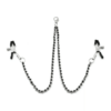 Chained Nipple Clamps with Black Beading
