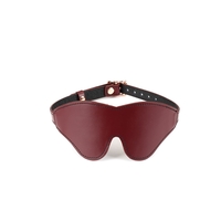 Red Wine Leather Blindfold