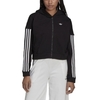 adidas Originals Sporty Cut Line Cropped Zip-Hoodie