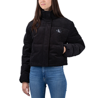 Calvin Klein Corduroy Cropped Puffer 